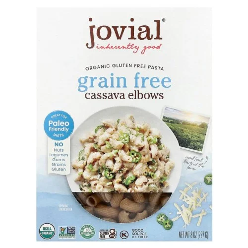 [06768] Jovial 고품질 글루텐 무함유 파스타 카사바 엘보우 227g 8oz