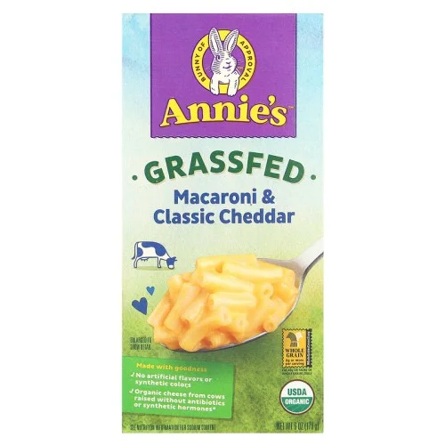 [06769] Annies Homegrown 목초 사육 마카로니 클래식 체다 170g 6oz