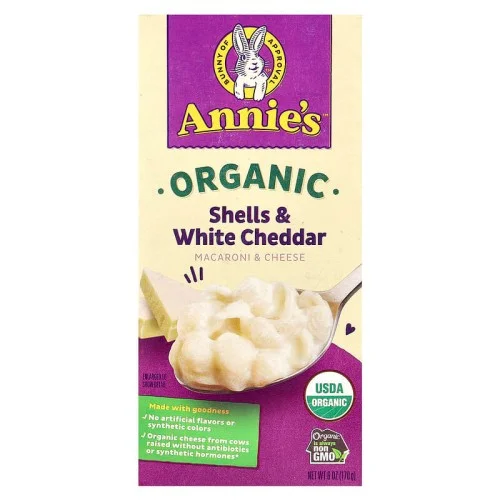 [06770] Annies Homegrown 고품질 마카로니 치즈 쉘 화이트 체다 170g 6oz