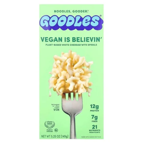 [06785] Goodles Vegan Is Believin 식물성 화이트 체다 149g 5.25oz