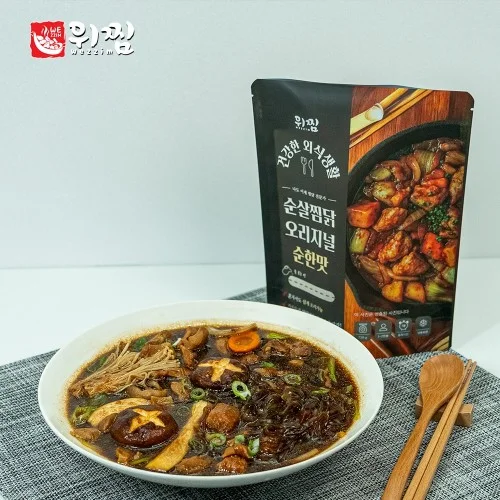 [06825] 위찜 간장 양념 닭다리 순살 안동찜닭 밀키트 2인분 720g 순한맛