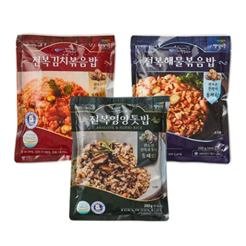 [06829] 완도전복 볶음밥 3종 혼합 250g, 6개