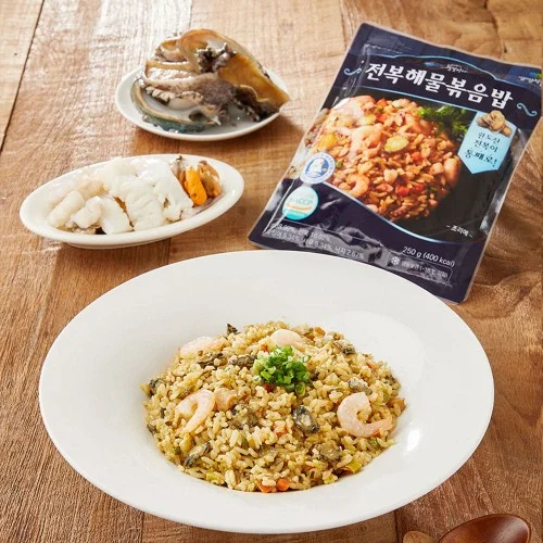 [06842] 완도전복 해물 볶음밥 250g, 4개
