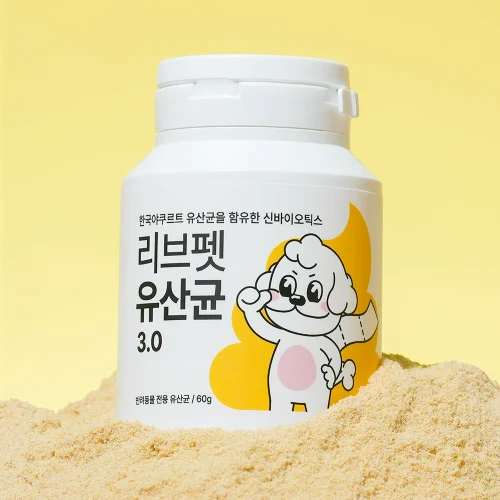 [07077] 리브펫 강아지유산균 애견 강아지변비 비피더스 프로바이오틱스 60g, 1개
