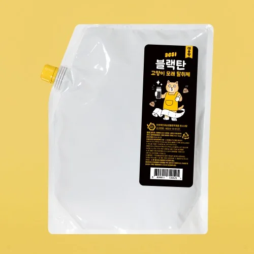 [07132] 3651 블랙탄 천연 고양이모래 탈취제 화장실 냄새제거 3000ml, 1개