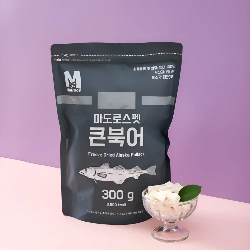 [07158] 마도로스펫 큰북어 300g 동결건조 강아지 간식 북어트릿