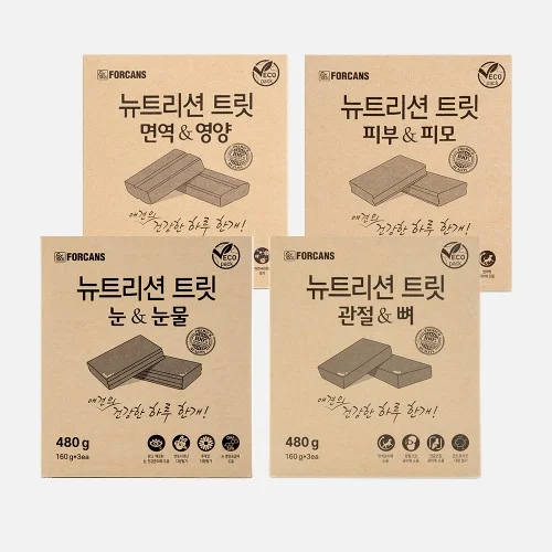 [07160] 포켄스 뉴트리션트릿 에코팩 60개입 480g 강아지 영양제