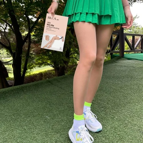 [07208] 블카 여성 골프스타킹 30D 자외선차단 몸매보정 압박 유발 레깅스 고리형