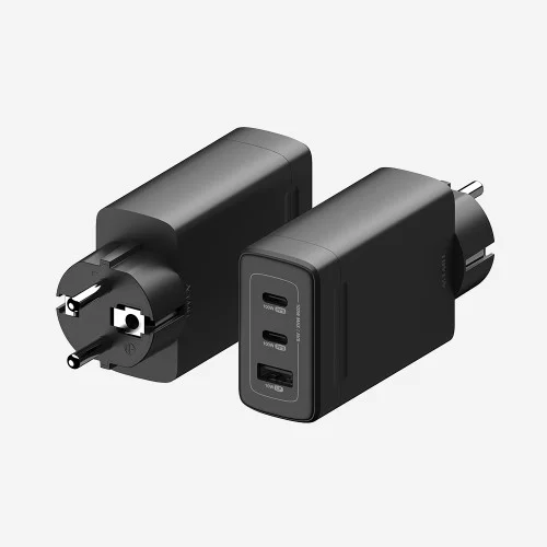 [07385] PD 3.2 100W AVS GaN 접지 멀티 초고속 충전기 GB102 블랙