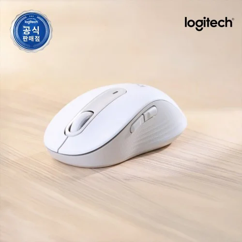 [07505] [슈퍼적립][N배송] 로지텍코리아 공식 시그니처 M650 무소음 무선 마우스 오프화이트