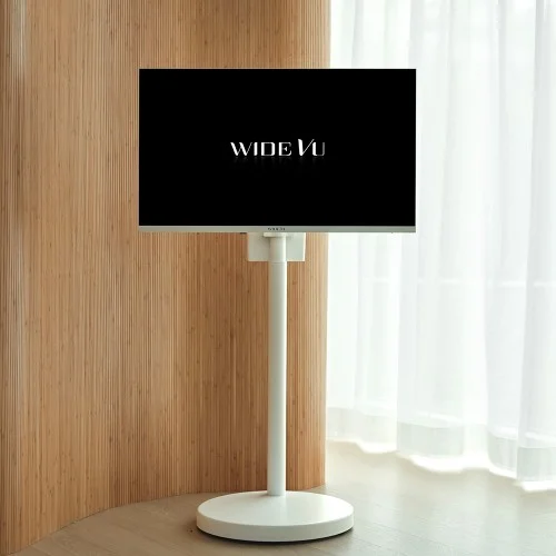 [07574] 와이드무빙뷰 유 무선 삼탠바이미 V3-Air 배터리 셋트 QLED 81cm(32인치) FHD 스마트 이동식 TV 화이트에디션 중소바이미