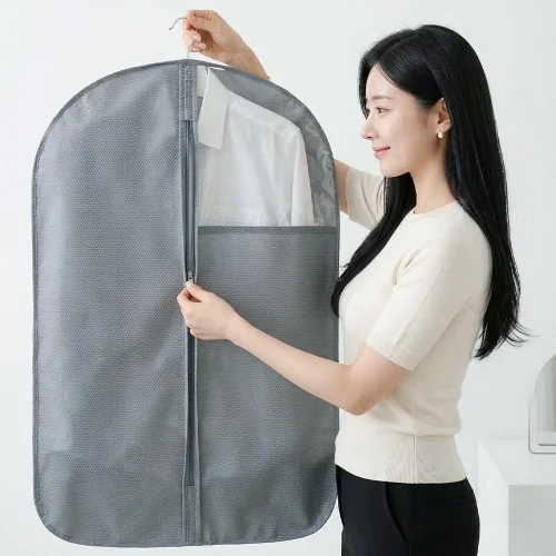 [07802] 아모란나 부직포 옷커버 옷장정리 패딩 코트 의류커버 더명품 미디엄 M