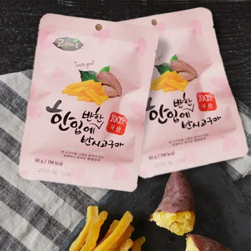 [07996] 굿스푼 말랑하구마 해남 꿀 고구마말랭이 60g 5팩 찐고구마로 말린 촉촉 말랑 반건조 스틱 간식