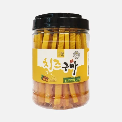 [08027] 펫어스 치즈구마 강아지고구마 말랭이 대용량간식 닭고기봉, 600g, 1개