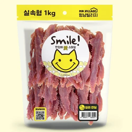 [08051] 스마일 강아지 오리 고기 간식 사사미 대용량 강아지 오리 안심 1kg