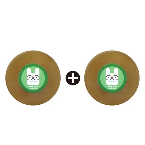 [08134] [1+1] 아빠비누 그린씨 바디솝 등드름 바디 샤워 비누 100g 2개