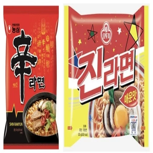 [09219] 봉지라면 낱개 신라면 진라면 세트 외127종 다양한 회사 탕비실 사무실 멀티팩 단체 선물용
