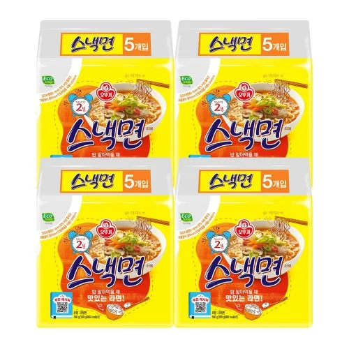 [09258] 오뚜기 스낵면 108g, 20개
