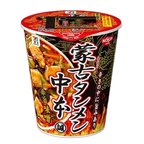 [09264] 닛신 세븐프리미엄 몽고탄멘 나카모토 맛있게 매운 미소라멘 일본 매운 컵라면