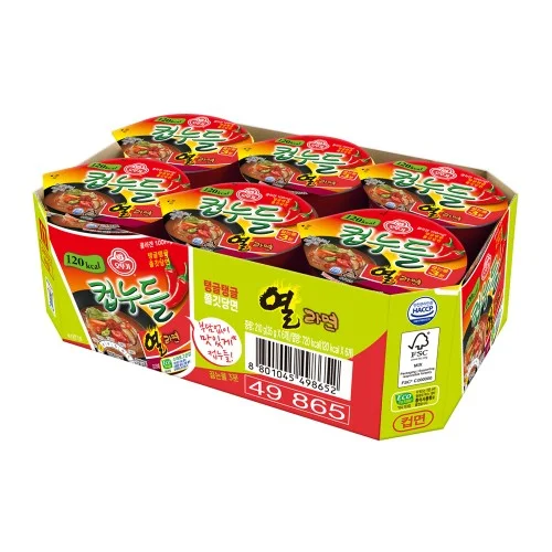 [09266] 오뚜기 컵누들 열라면 35g 6개