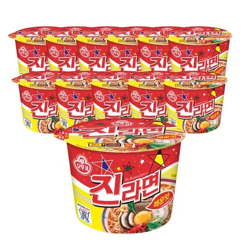 [09267] 오뚜기 진라면 매운맛 용기 컵라면 110g 12개 1박스 외 8종