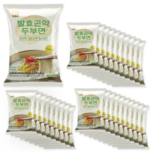 [09268] 100g당 14.5kcal 빼빼곤약 발효곤약두부면 200g, 30개