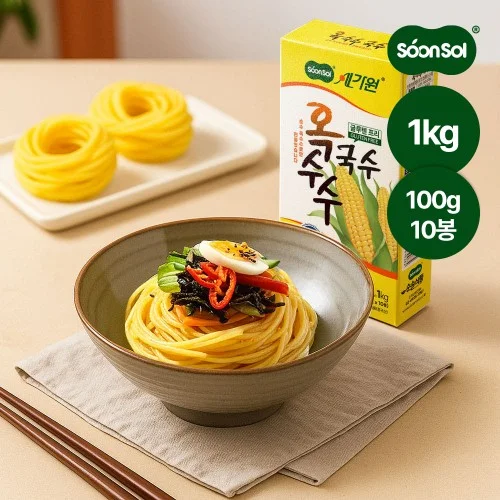 [09276] 순솔가원 옥수수 국수 면 식단면 1kg