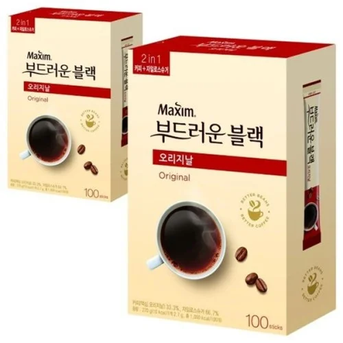 맥심 오리지날 부드러운 블랙 100T
