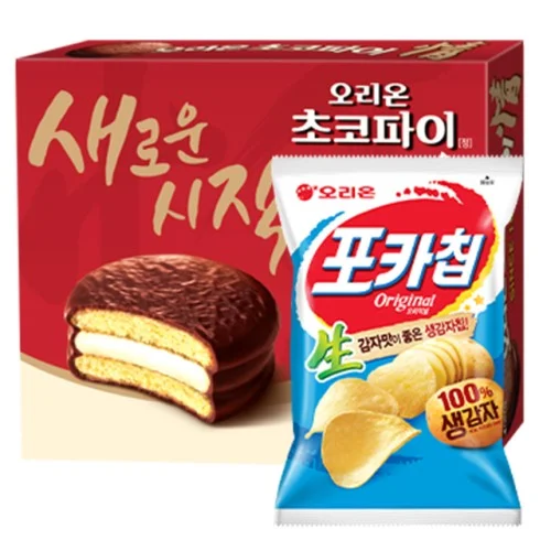 포카칩 오리지널 오리온 초코파이 (66g+468g) [봉지과자 스낵]