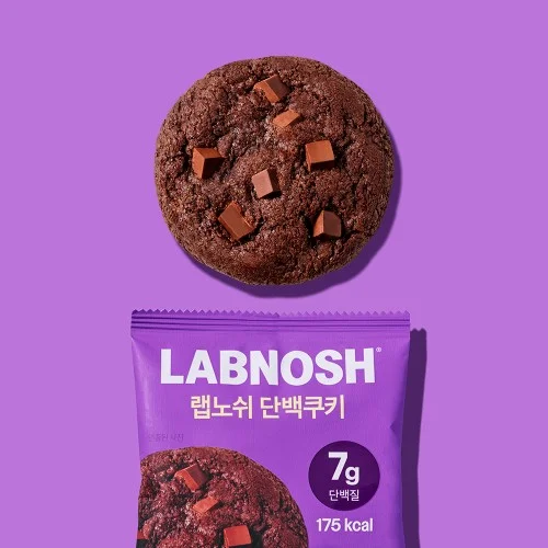 랩노쉬 단백쿠키 더블초코, 40g, 10개