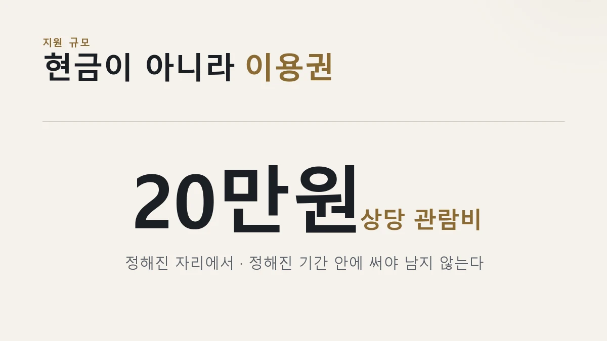 서울청년문화패스 20만원 이용권 카드