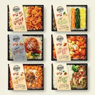 아워홈 온더고 직장인 도시락 BEST 6종, 290g, 6팩