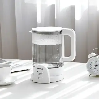 도무스 유리 티포트, DK-HF018, 1.5L, 화이트, 1개