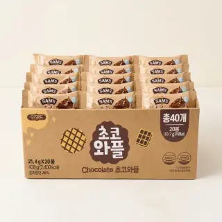 오즈랜드 초코와플, 21.4g, 20봉, 1박스