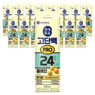 연세두유 고단백 PRO 플레인, 240ml, 16개