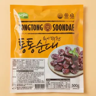 통통 찰순대, 500g, 2팩