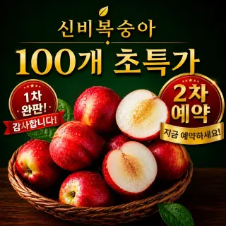 신비복숭아 추천 1년에 보름 한정 초고당도 13브릭스 당일수확 산지직송