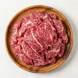 화려한우 1++ 마장동 투뿔한우 생불고기, 300g, 2개
