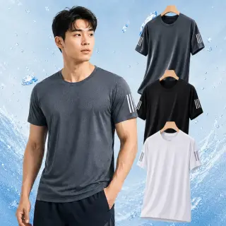 남여 공용 쿨링 기능성 반팔티, 블랙, 2XL, 3개