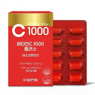 일양약품 비타민C 1000 플러스, 1100mg, 60정, 6개