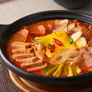 외갓집 송탄 서정리 부대찌개 550, 550g, 3개 + 오뚜기 라면사리, 110g, 1개, 1세트