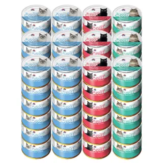 옵티원 부스트캣, 참치 36캔 + 연어 18캔 + 맛살 18캔, 160g, 72캔