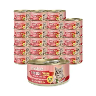 인네이처 그린캔 고양이 간식캔, 닭고기&크릴, 85g, 24개입, 1개
