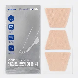 인버브 케라틴 풋케어 패치, 12매입, 1개