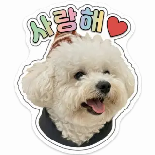 [02833] 서리 사랑해 스티커