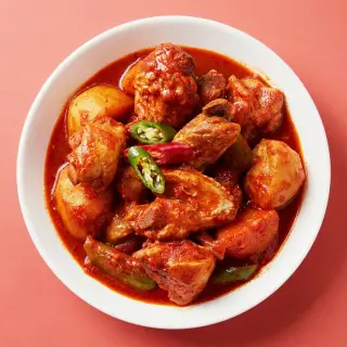 자연백계 매콤한 가마솥 닭볶음탕, 1kg, 2팩