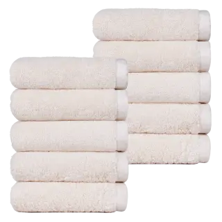 코튼리빙 호텔 수건, 200g, 샌드베이지, 10장