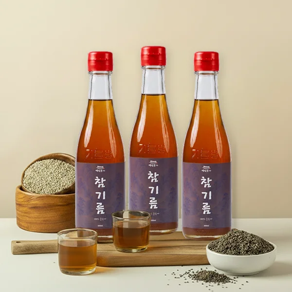 백년본가 참기름, 350ml, 3개