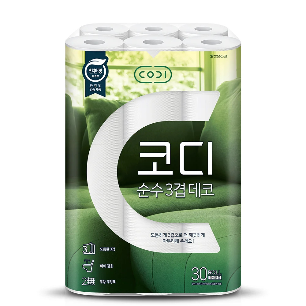 코디 순수 3겹 데코, 30m, 30롤, 1개