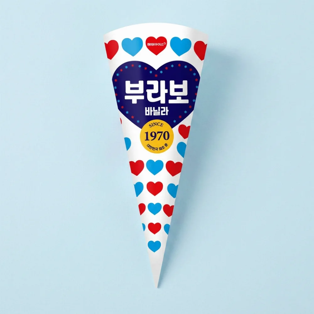 해태아이스크림 부라보콘 바닐라, 150ml, 24개